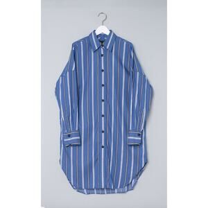 Rag & Bone Striped Shirt Mini Dress